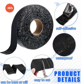 Bandă autoadezivă de asfalt, din bitum, 20 metri