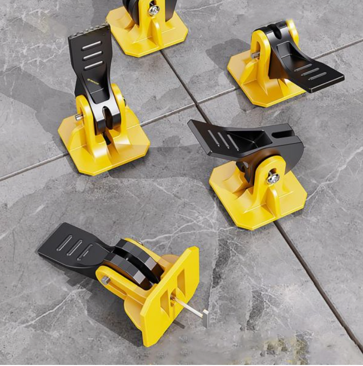 Set 50x nivelatoare pentru gresie, cu clema si T metalic