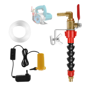 Sistem racire cu robinet, anti-praf pentru flex sau circular, cu furtun si pompa