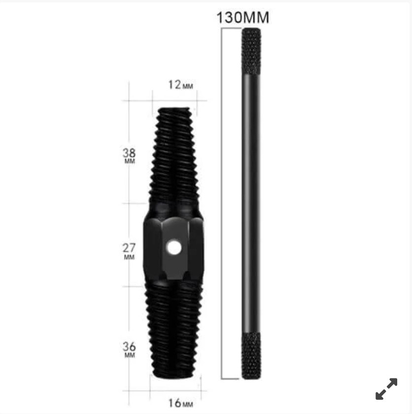 Extractor manual de tevi, suruburi sau piulite blocate si defecte