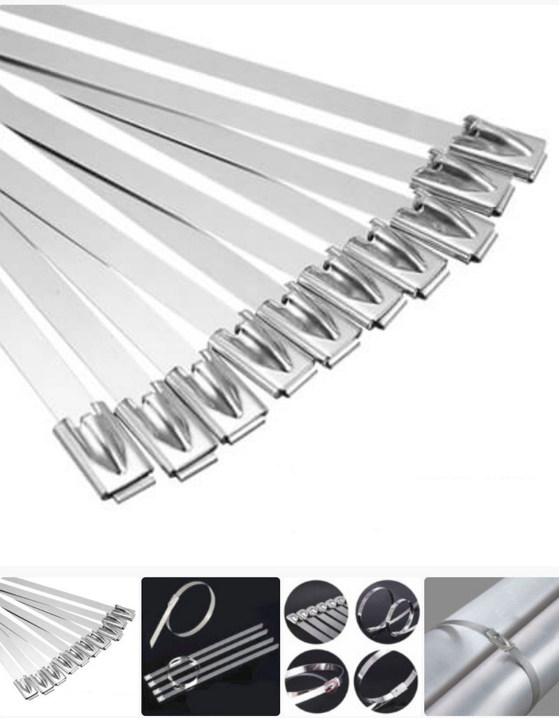 Bride, coliere, soricei din metal pentru prindere si fixare 100 mm x 100 buc