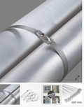 Bride, coliere, soricei din metal pentru prindere si fixare 100 mm x 100 buc