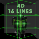 Set nivela laser 4D cu 16 linii, multifunctional, cu accesorii si telecomanda-2