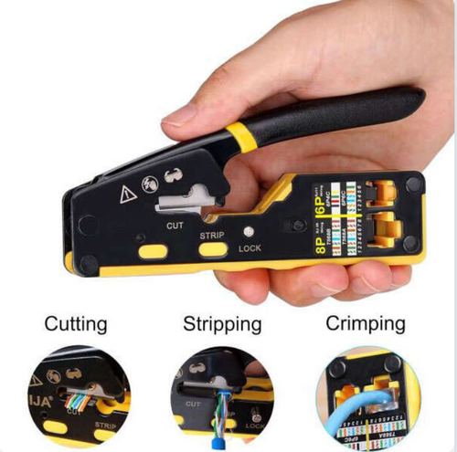 Patent, cleste, unealta crimpare si mufare cabluri (RJ45, RJ11, RJ12)