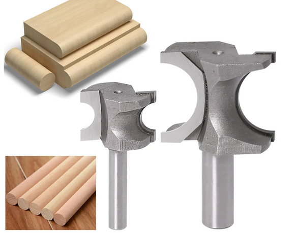 Freza concava pentru bare, baghete, imbinari ciubar 12x32