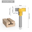 Freza canale in T pentru banda led, montare carlige sau suporti metalici-3
