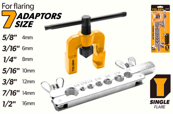 Set 7 Piese pentru Bercuirea Tevilor 4 - 16 mm, Tolsen