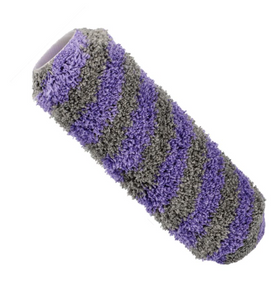 Rulou, trafalet profesional SILVER MICROFIBER TWIST 180 x 20 mm, Blue Dolphin