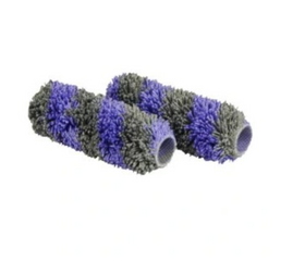 2x Rulou, trafalet profesional SILVER MICROFIBER TWIST 100 x 20 mm, Blue Dolphin