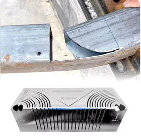 Sablon otel pentru tevi patrate, pt. decupare si sudare curata pe semirotund la unghi 20-100 mm