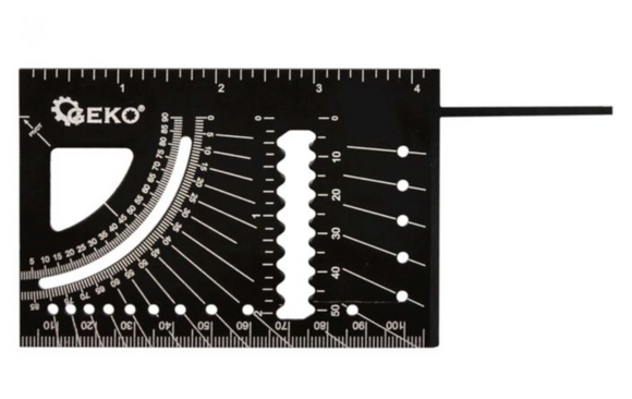Echer japonez 3D cu vinclu, sablon unghiuri multifunctional