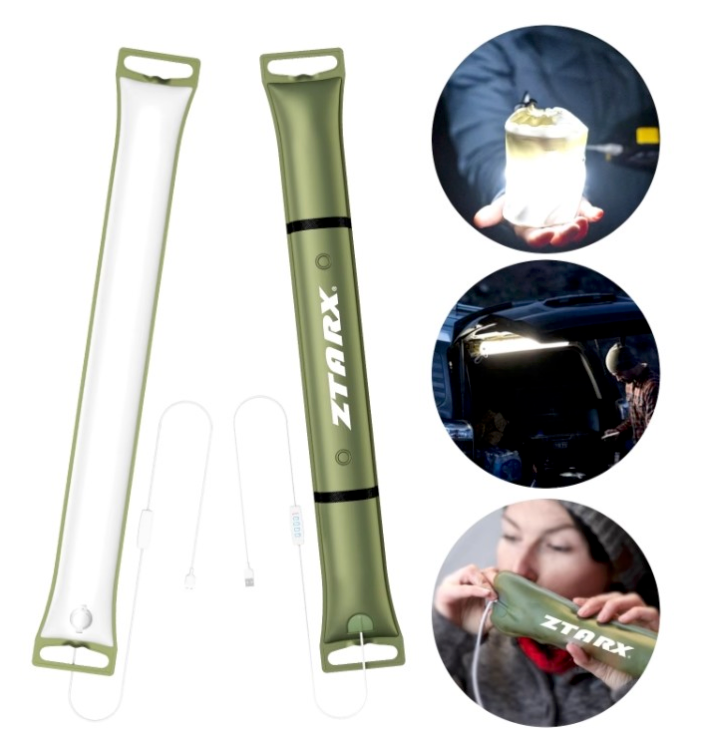 Lampa LED portabila, gonflabila, usoara, rezistenta - outdoors (camping, auto, etc). - 0