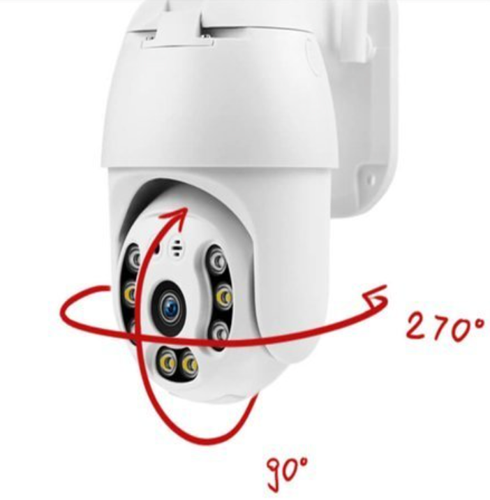 Camera video supraveghere 360°, Wifi, cap rotativ, exterior/interior - 0