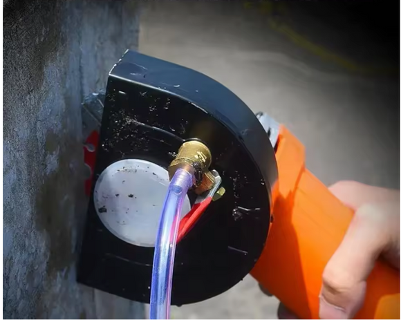 Aparatoare metal pt. disc flex cu furtun si robinet, 120 x 43 mm