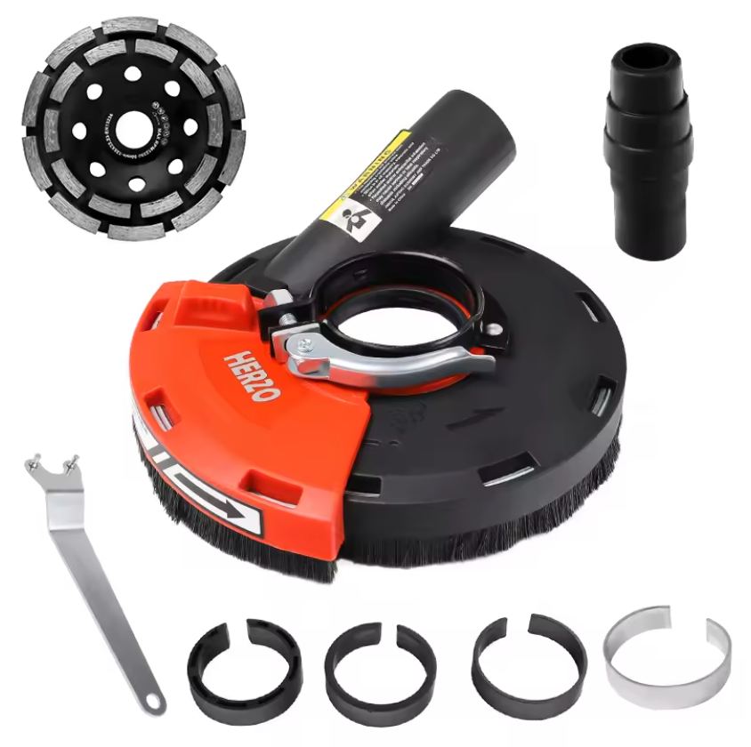 Adaptor tip aparatoare pt disc flex, cu colector praf si disc vidia 125mm, slefuit - 0