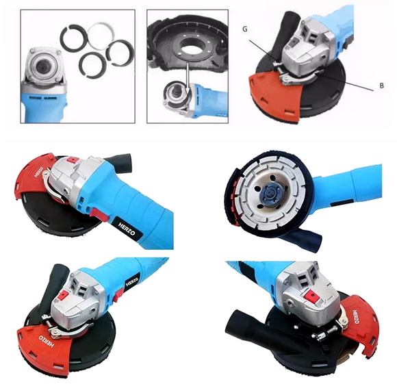 Adaptor tip aparatoare pt disc flex, cu colector praf si disc vidia 125mm, slefuit