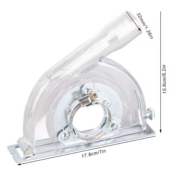 Aparatoare anti praf pt. flex, cu talpa sprijin, plastic (disc 100-125 mm)