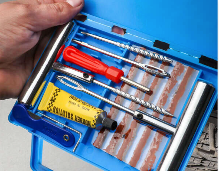 Set, kit auto pentru reparatie pneuri, anvelope - 0