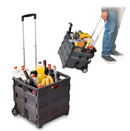 Carucior universal pliabil cu roti si maner extensibil-3