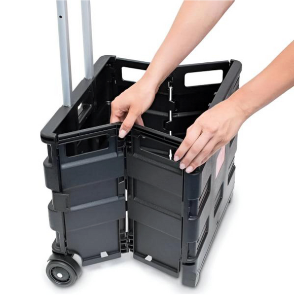 Carucior universal pliabil cu roti si maner extensibil