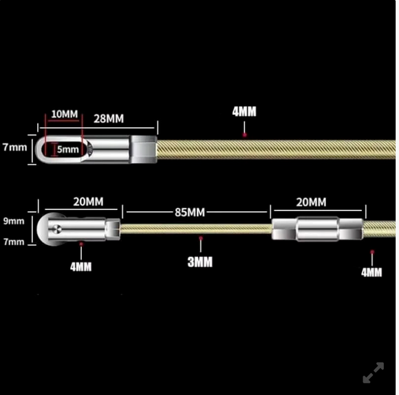 Sarma, sarpe de tras cabluri prin pereti sau tuburi, 15m