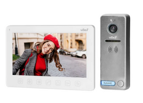 Interfon video Vibell Noveo Orno OR-VID-EX-1057/W, color, LCD 7 inch, 12 sonerii, control automat al portilor
