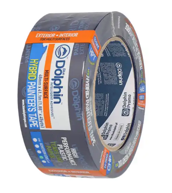 Banda profesionala adeziva de protectie exterior, Hybrid Tape Blue Dolphin 36mm x 41 m