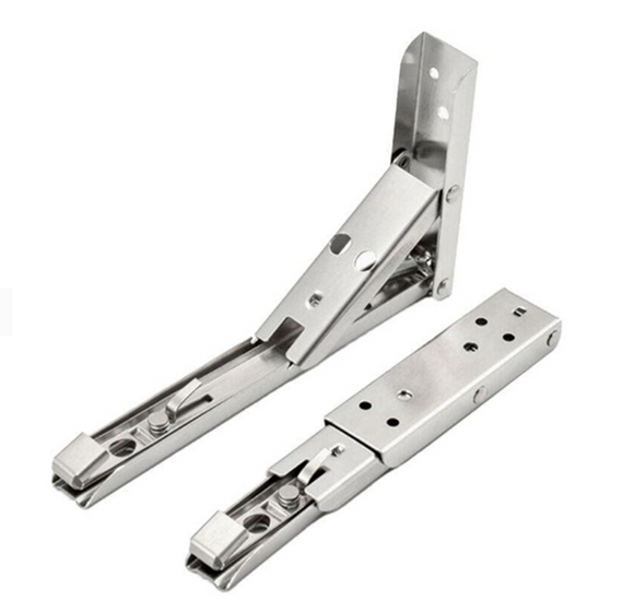 Set 2x console metalice reglabile si pliabile, rabatante pt. polite, rafturi