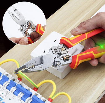 Patent, cleste multifunctional pt lucrari electrice cu tester continuitate si tensiune