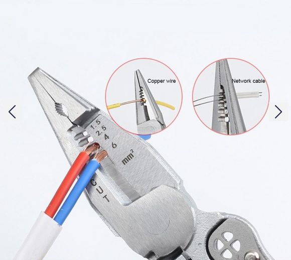Patent, cleste multifunctional pt lucrari electrice cu tester continuitate si tensiune