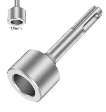 Adaptor pt. rotopercutor SDS Plus ⌀19mm tip cupa, cap de batere țăruși