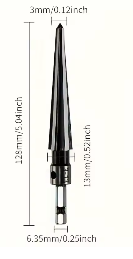 Burghiu conic alezare, largire, manual sau masina infiletat, 3-13mm