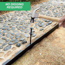 Cadru de delimitare gradina, bordura, flexibil, 5 cm x 10 m, negru-4