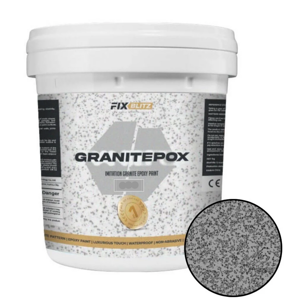 GRANITEPOX gri cu model de granit