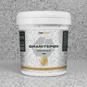 Vopsea, șapă epoxidica cu imitatie de granit, GRANITEPOX™, 1 kg, GRI DESCHIS