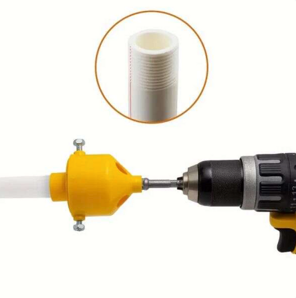 Set 3 filiere pentru filatare tevi platic, PPR, adaptor bormasina (1”, 1/2”, 3/4”)