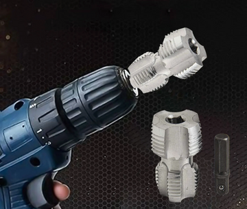 Adaptor bormasina, masina gaurit, pentru filetare tevi PPR, 1/2 si 3/4 - 0