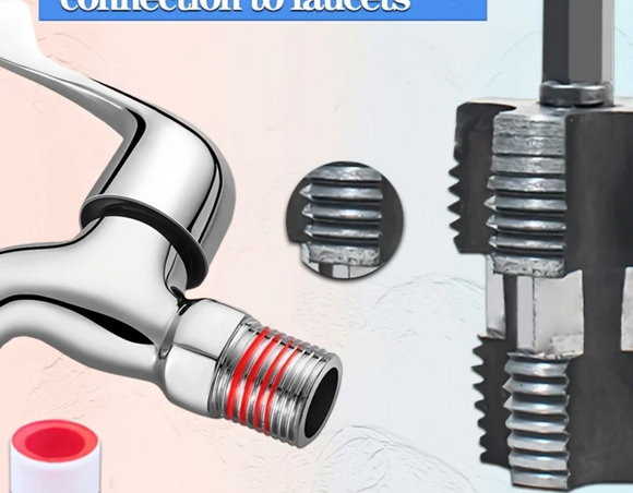 Adaptor bormasina pentru filetare tevi PPR, 1/2 si 3/4