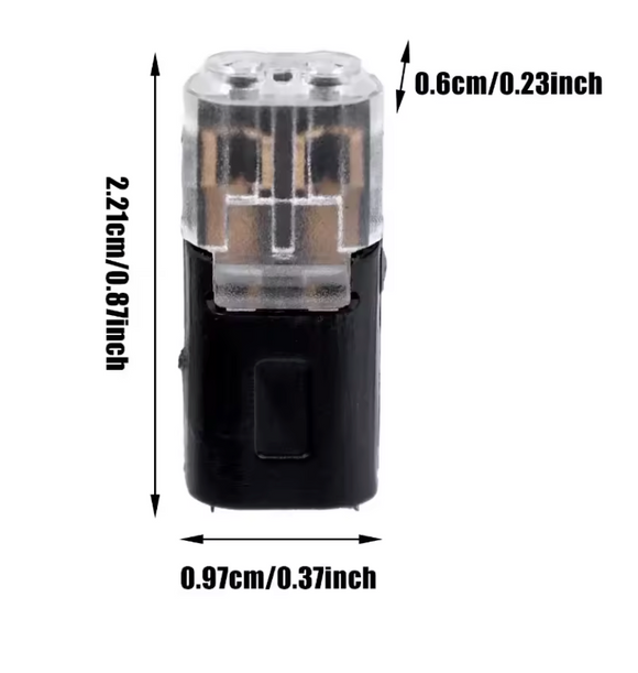 Set 2x conectori liniari fire, mufe clic 18-22 AWG