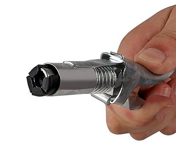 Conector rapid pentru pistoale lubrefiere, gresare utilaje, cu vaselina