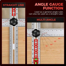 Rigla cu echer si sablonare 4 in 1 pentru gauri, sablon gaurire-5