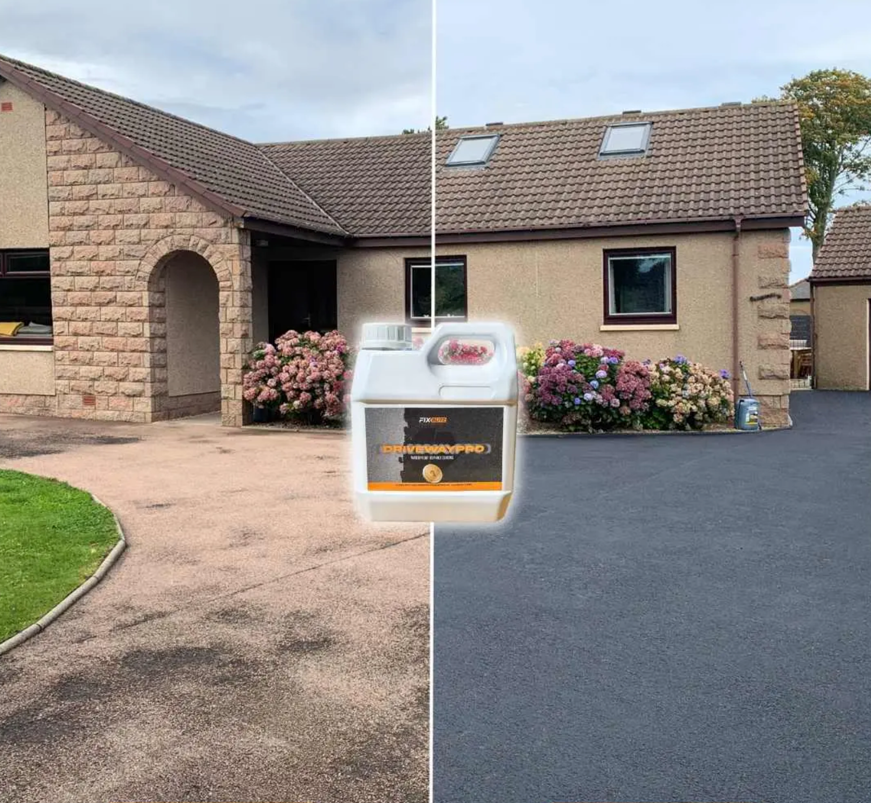 Solutie restaurare, reamprospatare si protectie asfalt DrivewayPRO™ - 1 L / 4-6 m² - 0