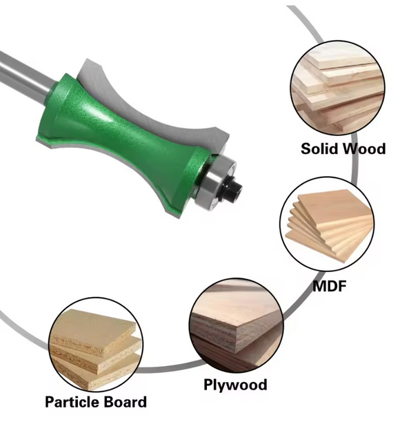 Freza lemn concava, semirotunda, pt profile lemn, 23 mm, coada 8mm