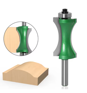 Freza lemn concava, semirotunda, pt profile lemn, 37 mm, coada 8mm