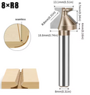 Freza lemn pentru indoit lemn la colt 90, muchii curbate fara imbinari, coada 8mm-3