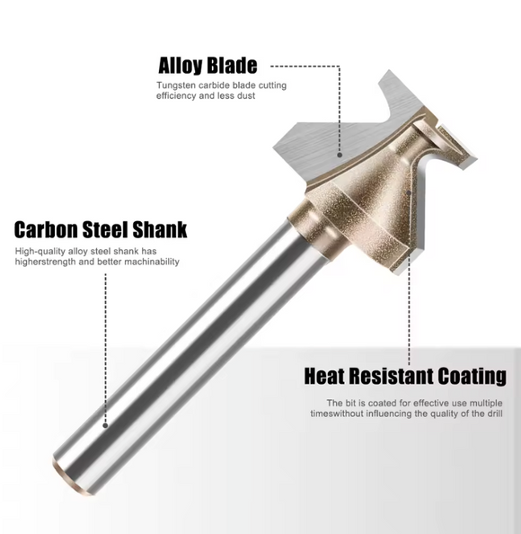 Freza lemn pentru indoit lemn la colt 90, muchii curbate fara imbinari, coada 8mm
