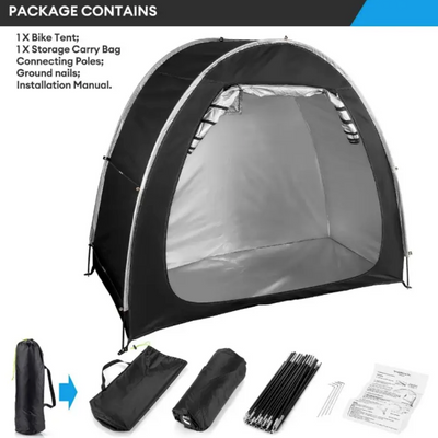 Cort stocare, depozitare diverse pt. exterior, rezistent la ploaie, UV, etc. - 0