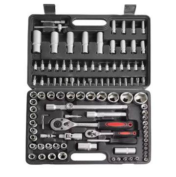 Set, trusa scule 108 piese cu chei tubulare si mixte, bituri, etc