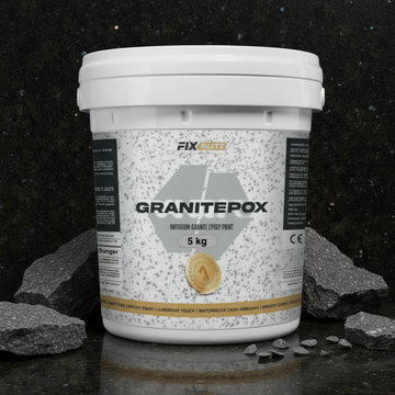 Vopsea, șapă epoxidica cu imitatie de granit, GRANITEPOX™, 5 kg, NEGRU