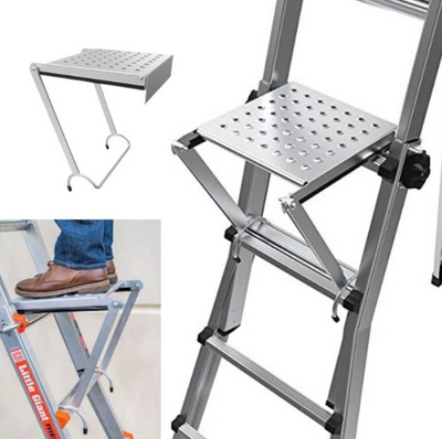 Treapta, platforma orizontala pentru scara de lucru, metalica, ajustabila